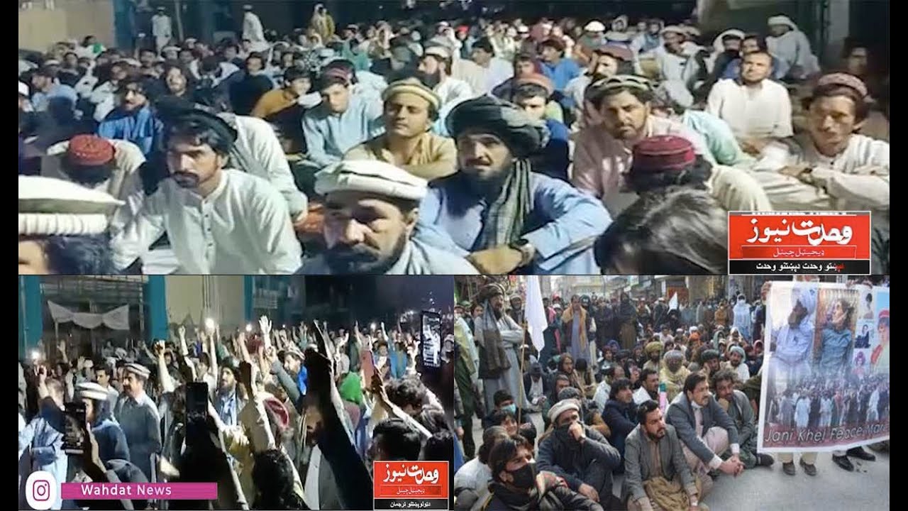 Tribesmen protest in Bannu against Pakistani fighter jets bombing North Waziristan families in Khost