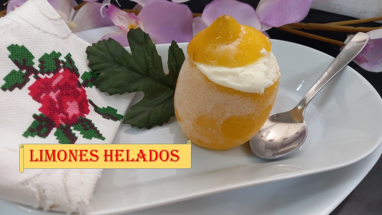 Limones Helados en Monsieur Cuisine Connect/ Thermomix/ Mambo #helados