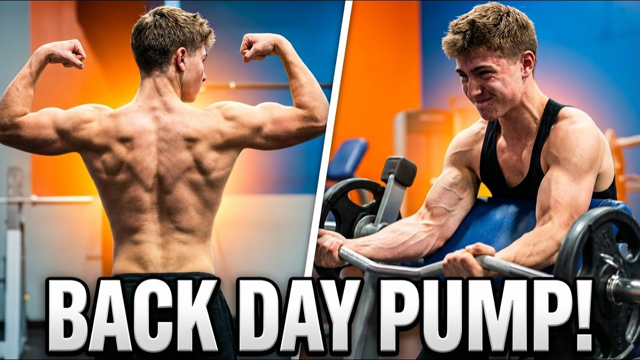 Elite BACK And BICEPS Day💪(First gym video)