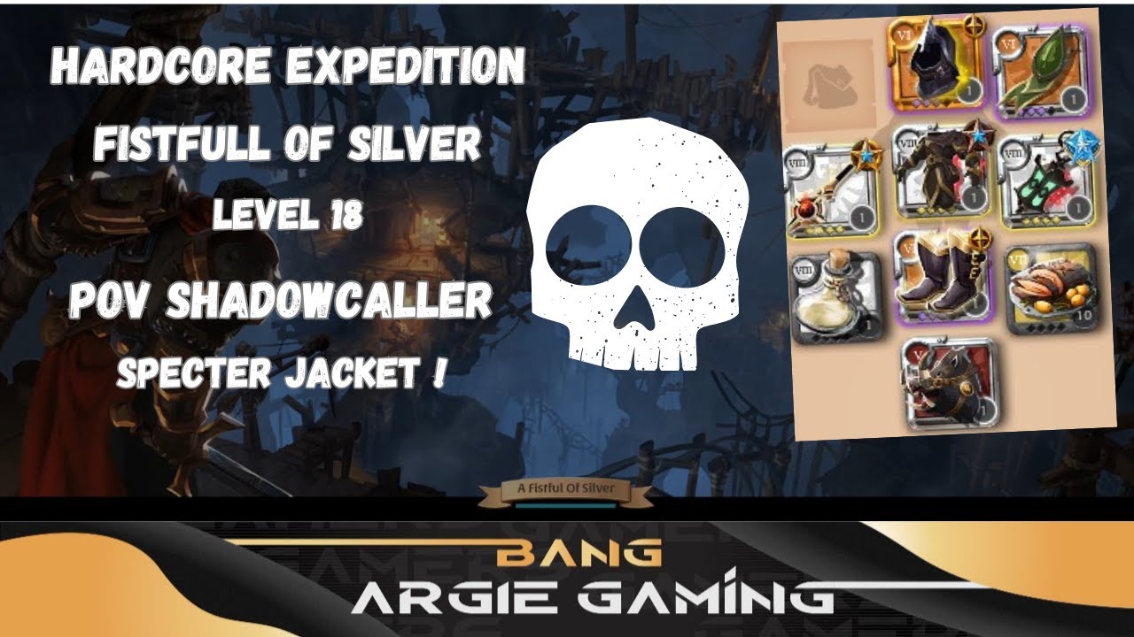POV SHADOWCALLER SPECTER JACKET MAP HCE FISTFULL OF SILVER 18 ALBION ONLINE INDONESIA 2023