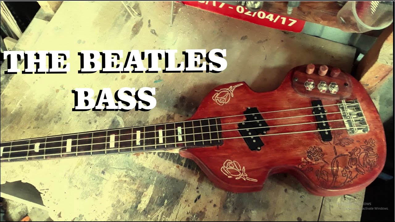 How to make a electric violin bass guitar-(Beatles bass)