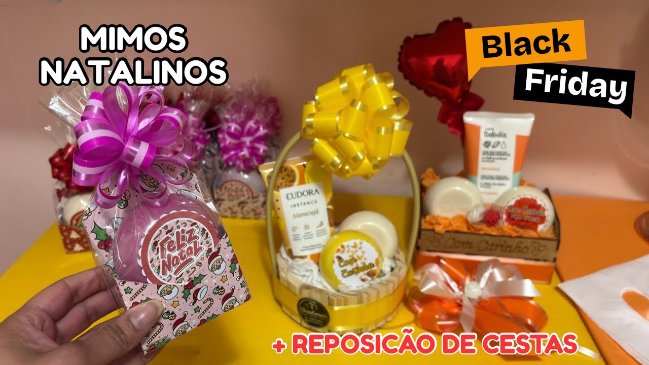 Montando lembrancinhas para o natal e reposição pra loja 