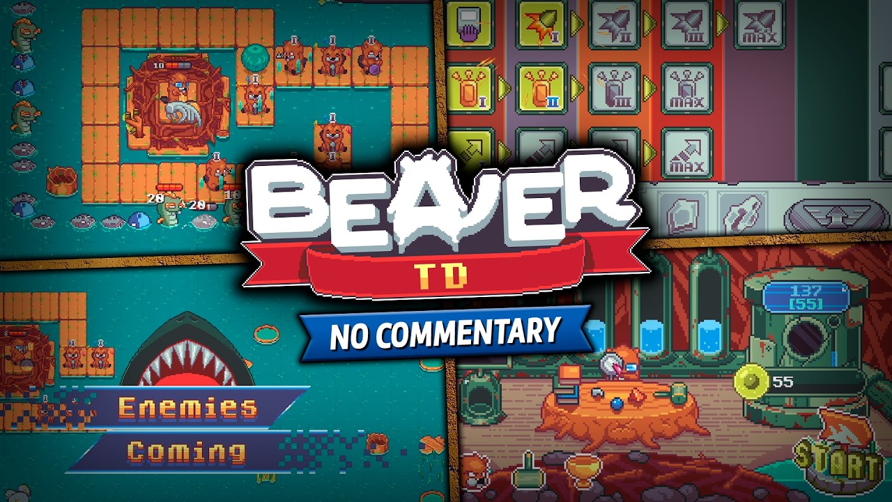 Beaver TD | Indie Roguelite Tower Defense, No Commentary Gameplay