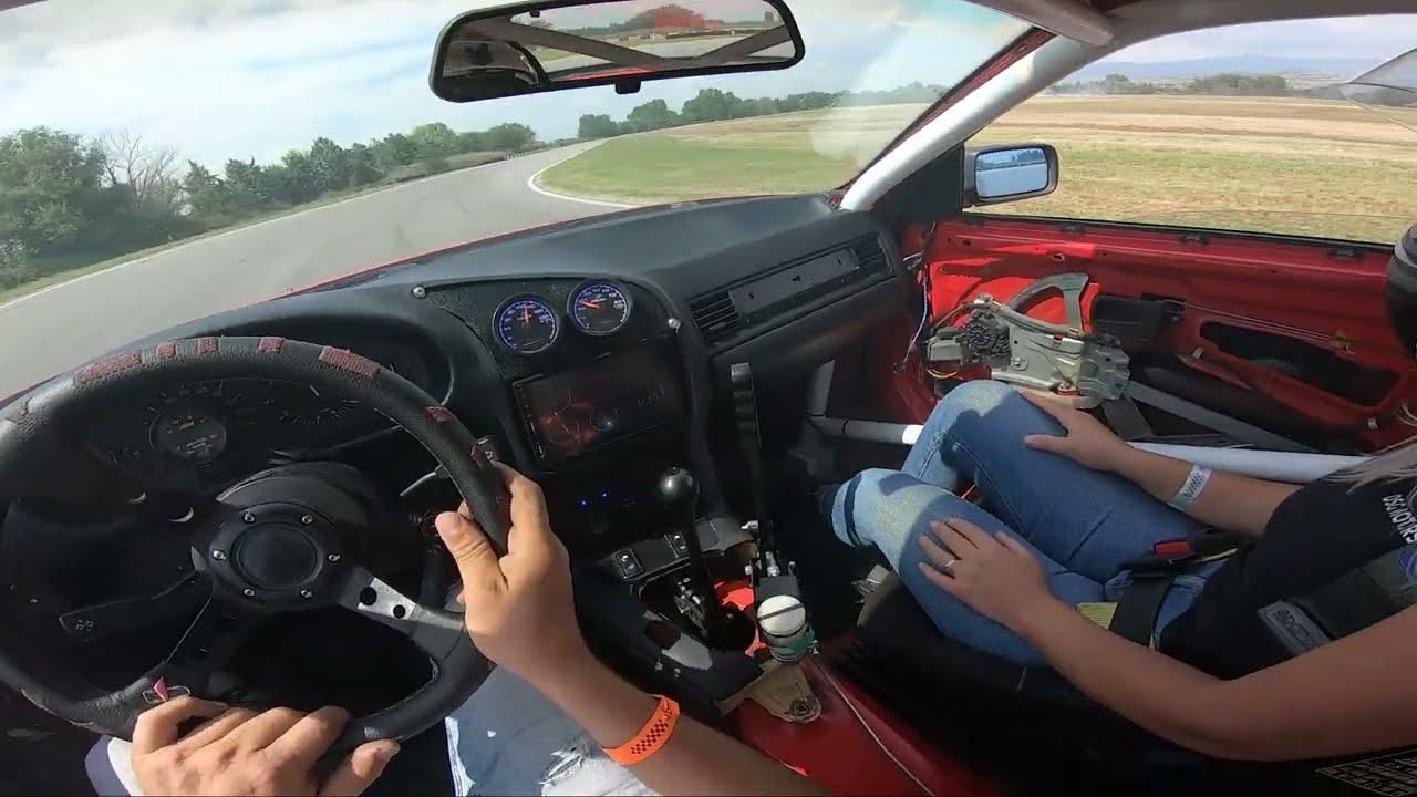 Drifting a BMW M50 Turbo at Serres Racing Circuit