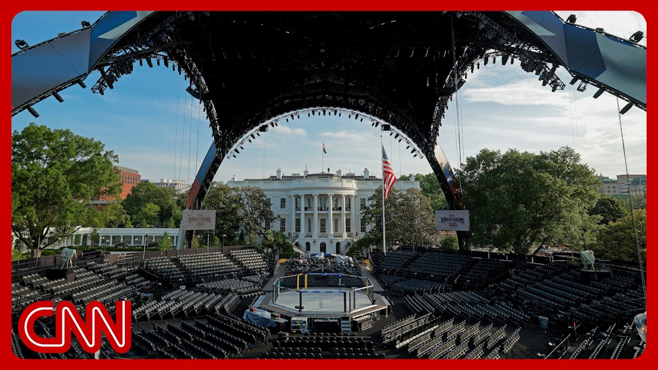 Behind the scenes: First look at White House UFC Octagon setup