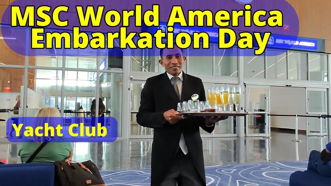 MSC World America Embarkation Day | Full Cruise Day 1 Vlog (MSC Yacht Club & Boarding Experience)