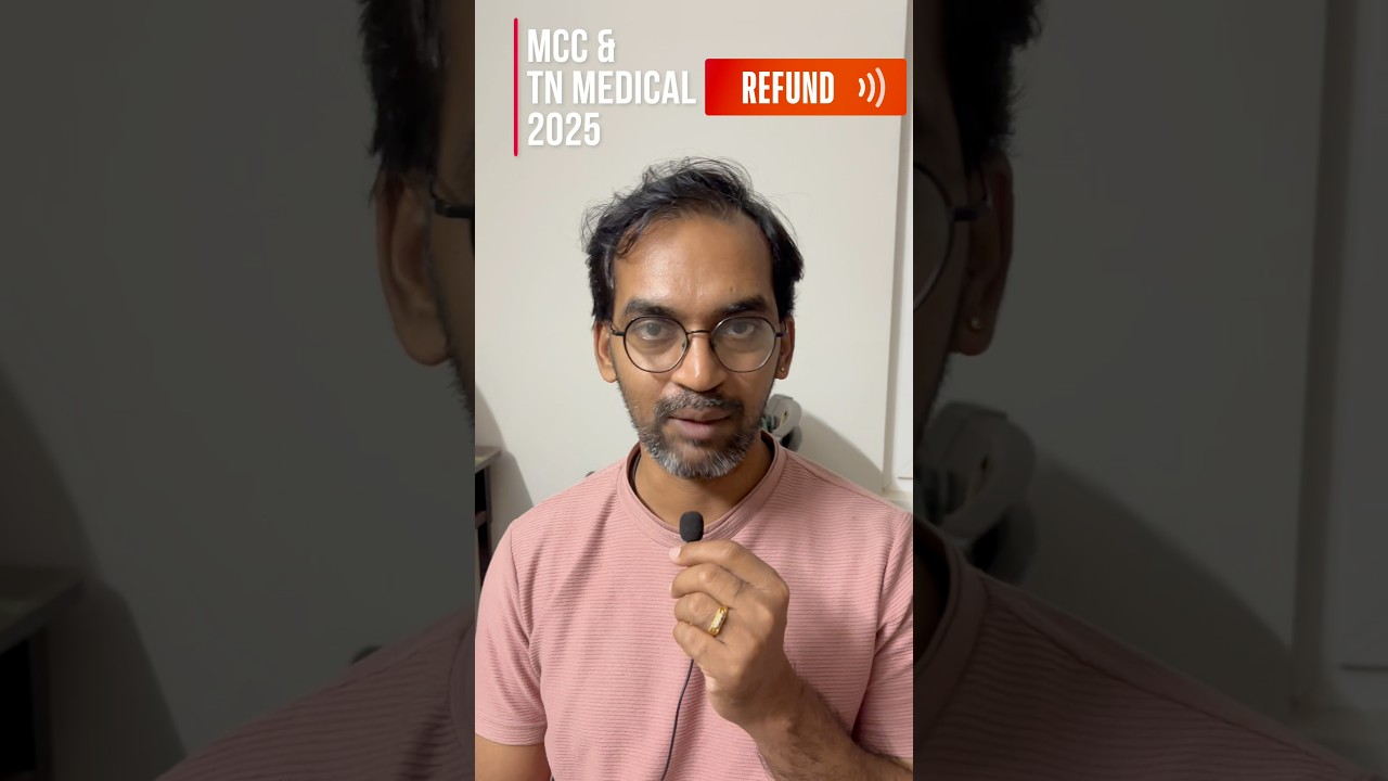 REFUND of Security deposit #mcc2025 #tnmedicalselection2025