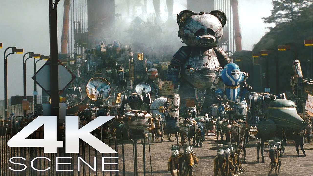 The Electric State (2025) Opening Scene - The Robots Rebel Against The Humans Movie Clip 4K UHD