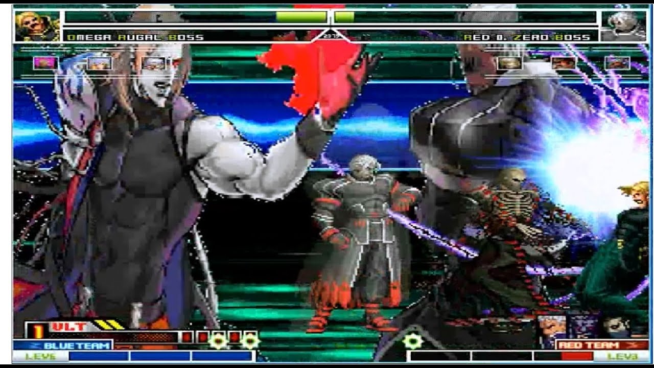 Kof Mugen Nests Boss Team vs Orochi Boss Team