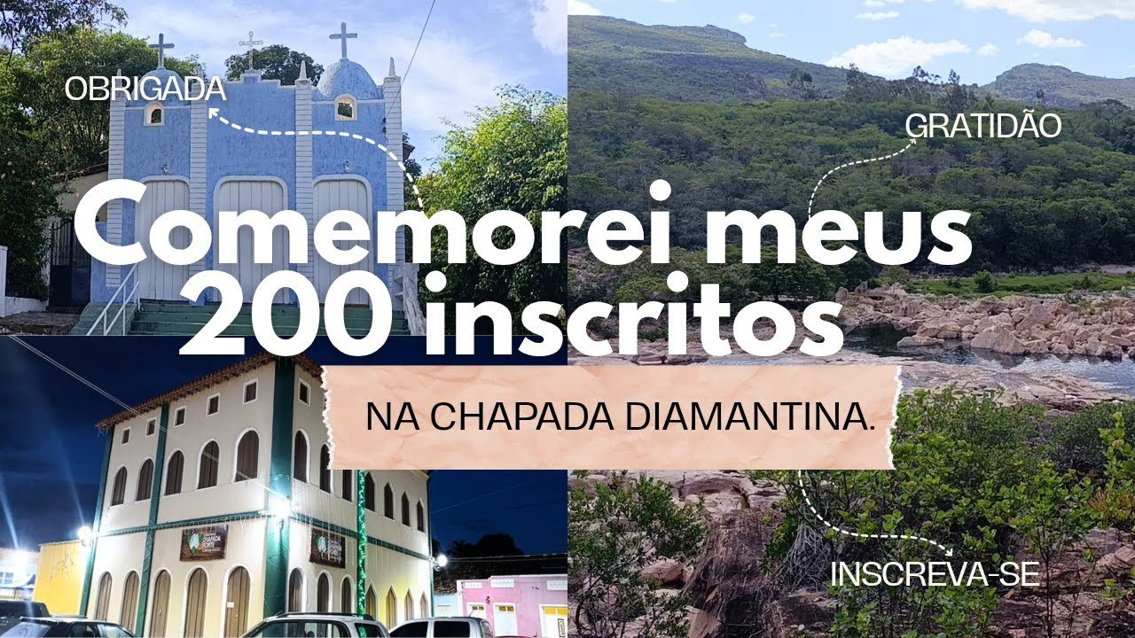 CELEBRANDO 200 INSCRITOS NO PARAÍSO: CHAPADA DIAMANTINA! ⛰️✨