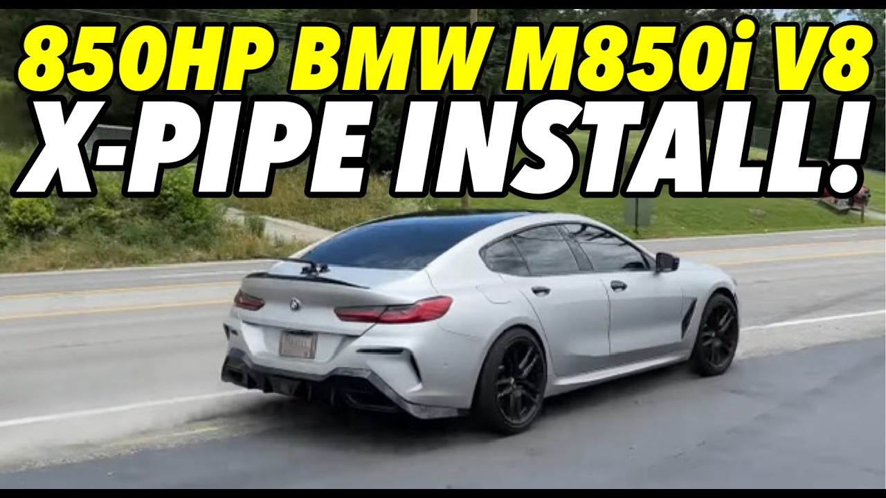 850HP BMW M850i 4.4L Twin Turbo V8 w/ CATLESS DOWN PIPES & X-PIPE!