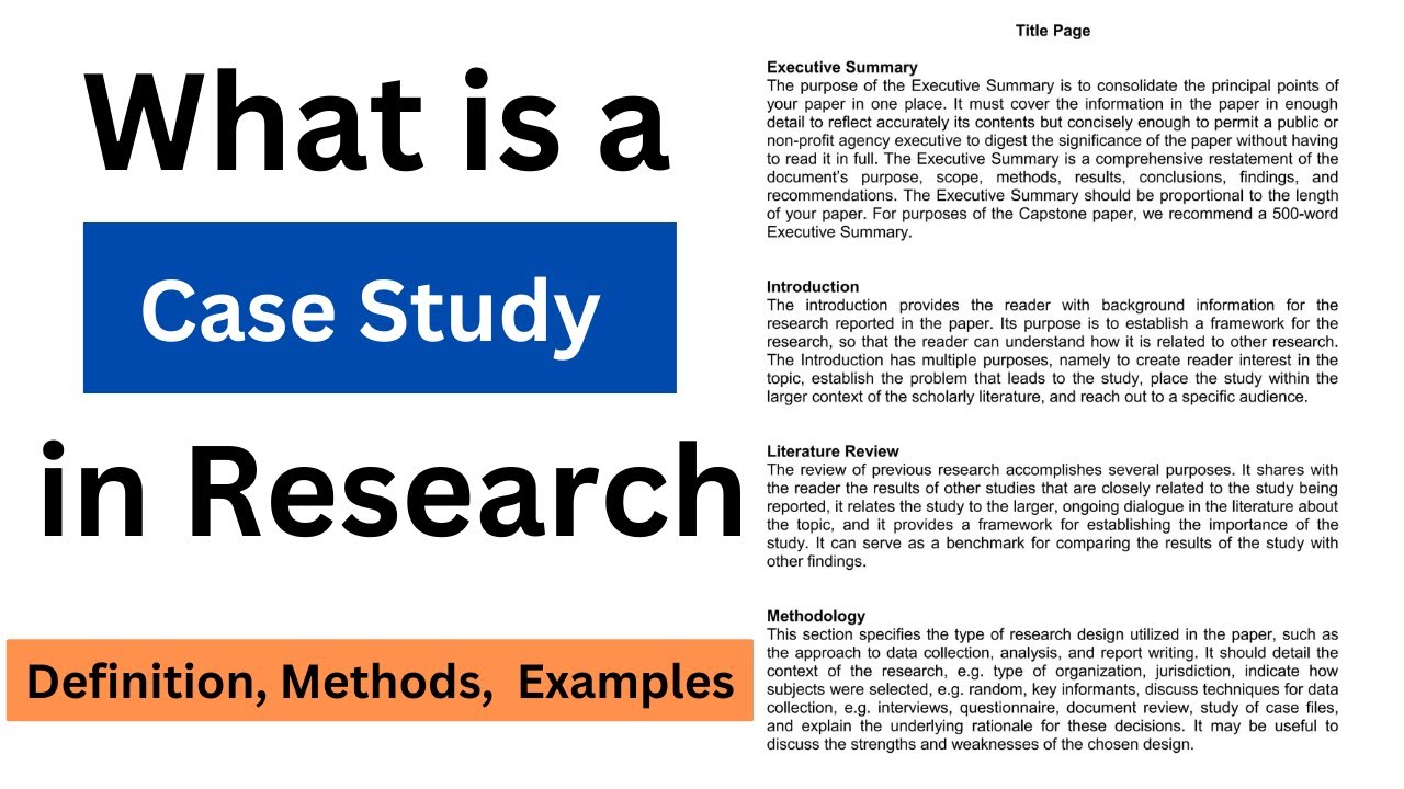 What is a Case Study in Research | Definition | Methods | Examples