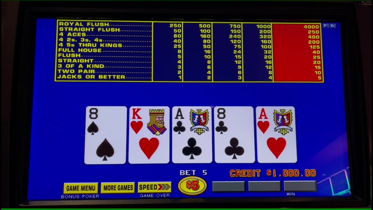 Видеопокерная сессия за $5 в Foxwoods