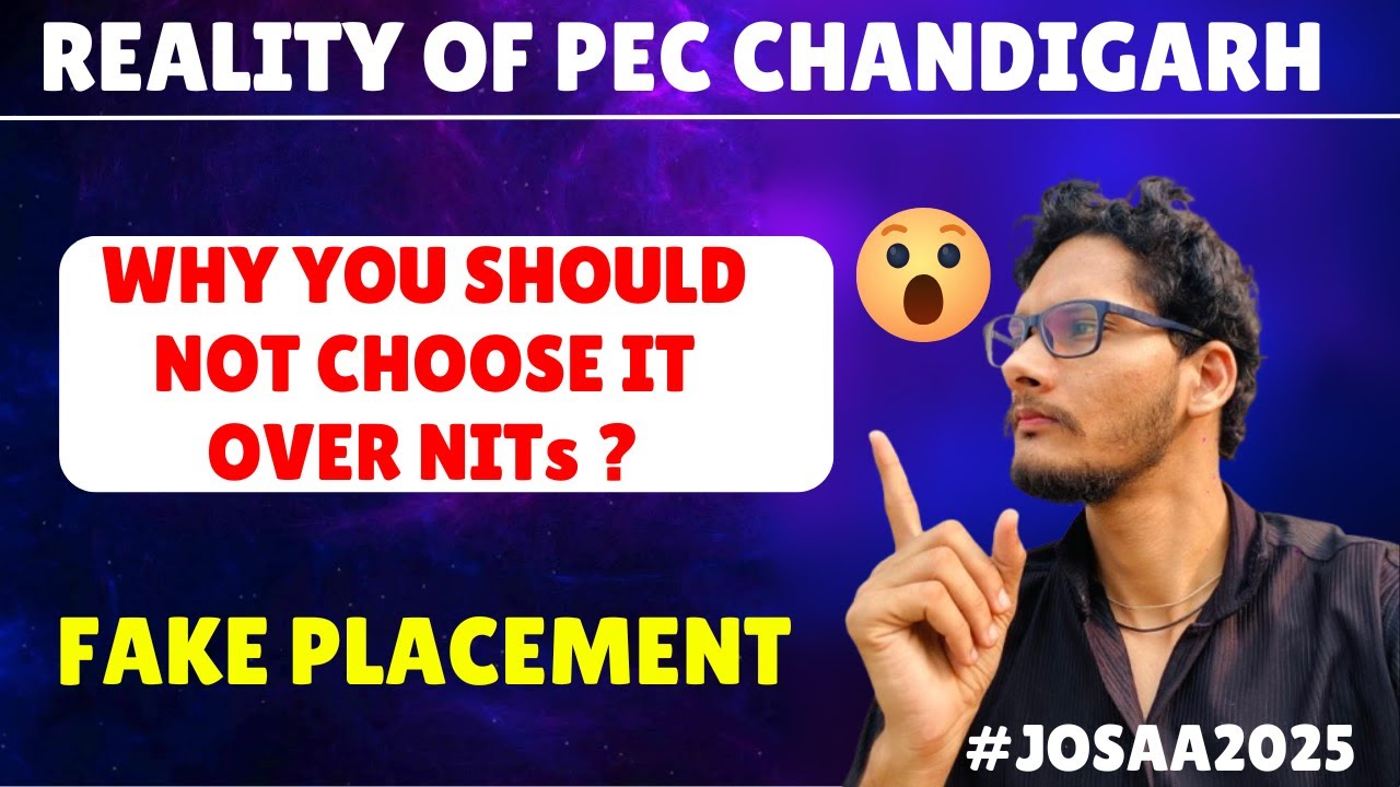 HARSH REALITY of PEC CHANDIGARH Placements 2024 🔥 | PEC vs NITs | JoSAA 2025 Counseling Truth