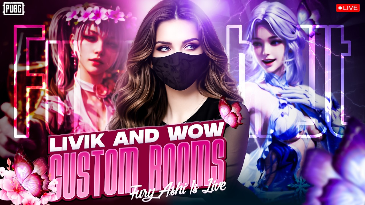 PUBG Mobile Live|500 CASH & 120 UC  Custom Rooms | Pubg Custom Rooms | FURY ASHI YT is Live 4.1 ❤️
