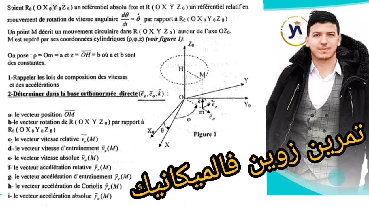 Examen corrigé #Mécanique du point matériel #partie2 #Smpc_Sma_Mipc_Prépa 📚