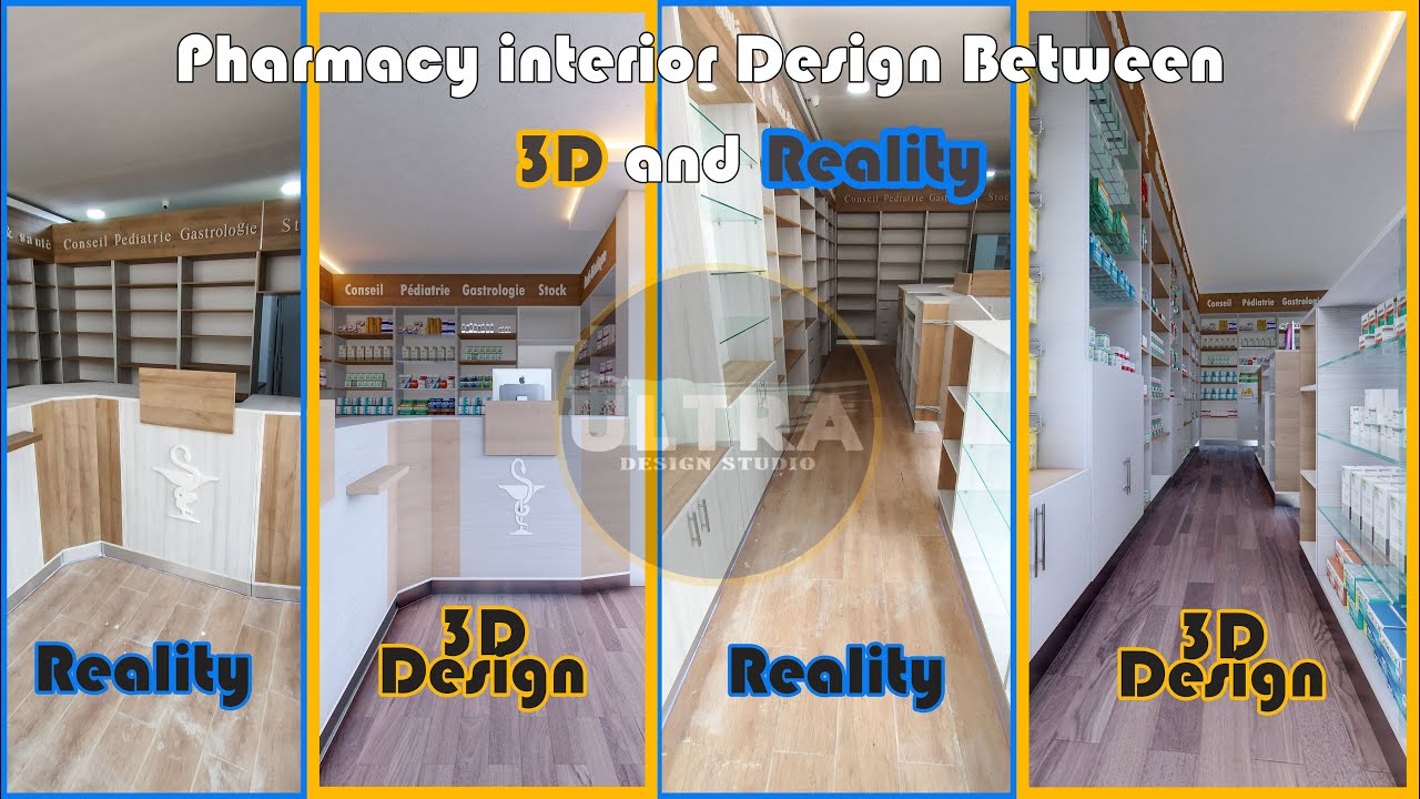 AGENCEMENT PHARMACIE OULED FAYET ALGER 2022 │NEW CHALLENGE │3D DESIGN VS REALITY