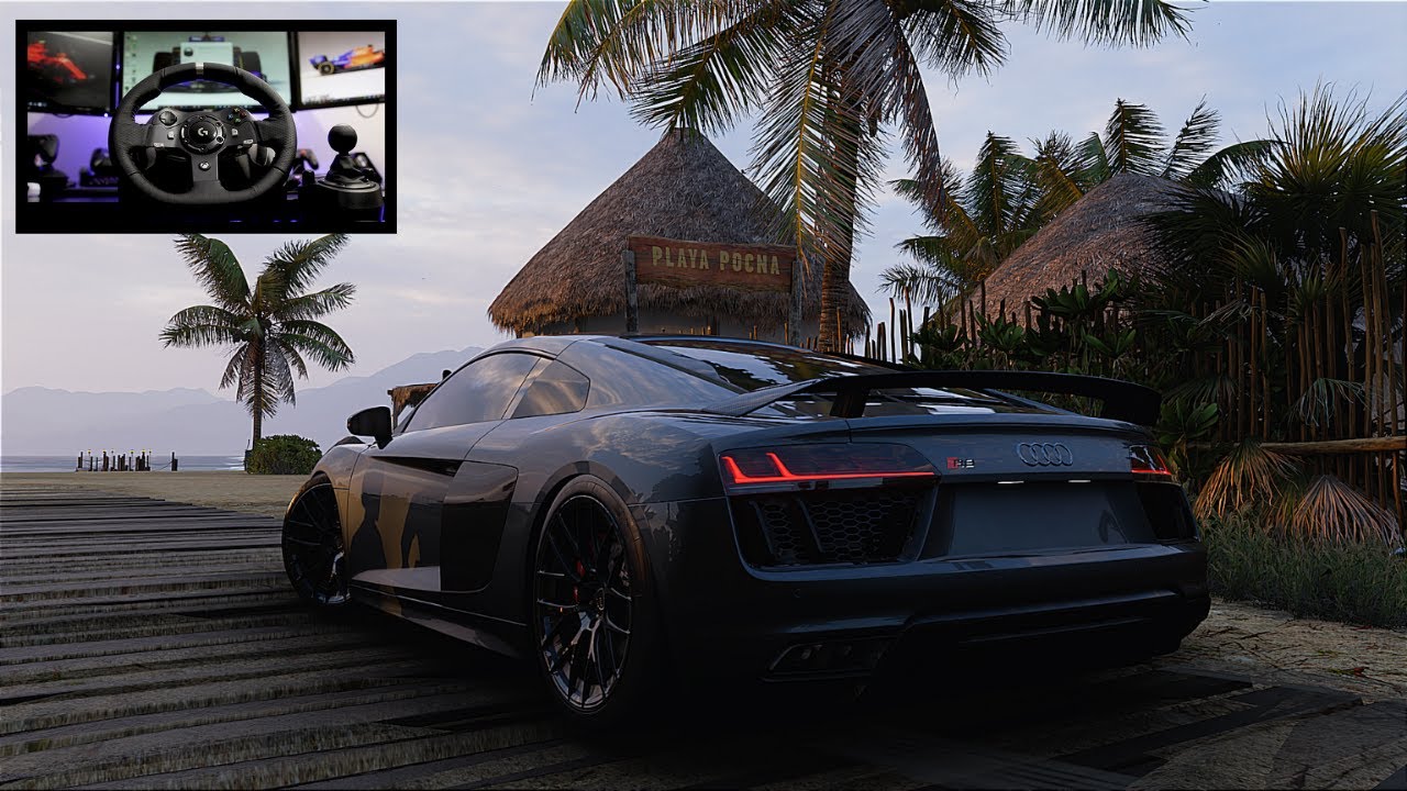 900HP Twin Turbo Audi R8 V10 Plus - Forza Horizon 5 | Logitech G920 - RSantu