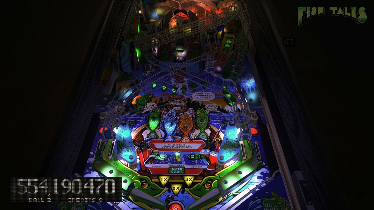 Visual Pinball X - Fish Tales (Williams 1992) - JLouLoulou - Super Jackpot on the fourth round!