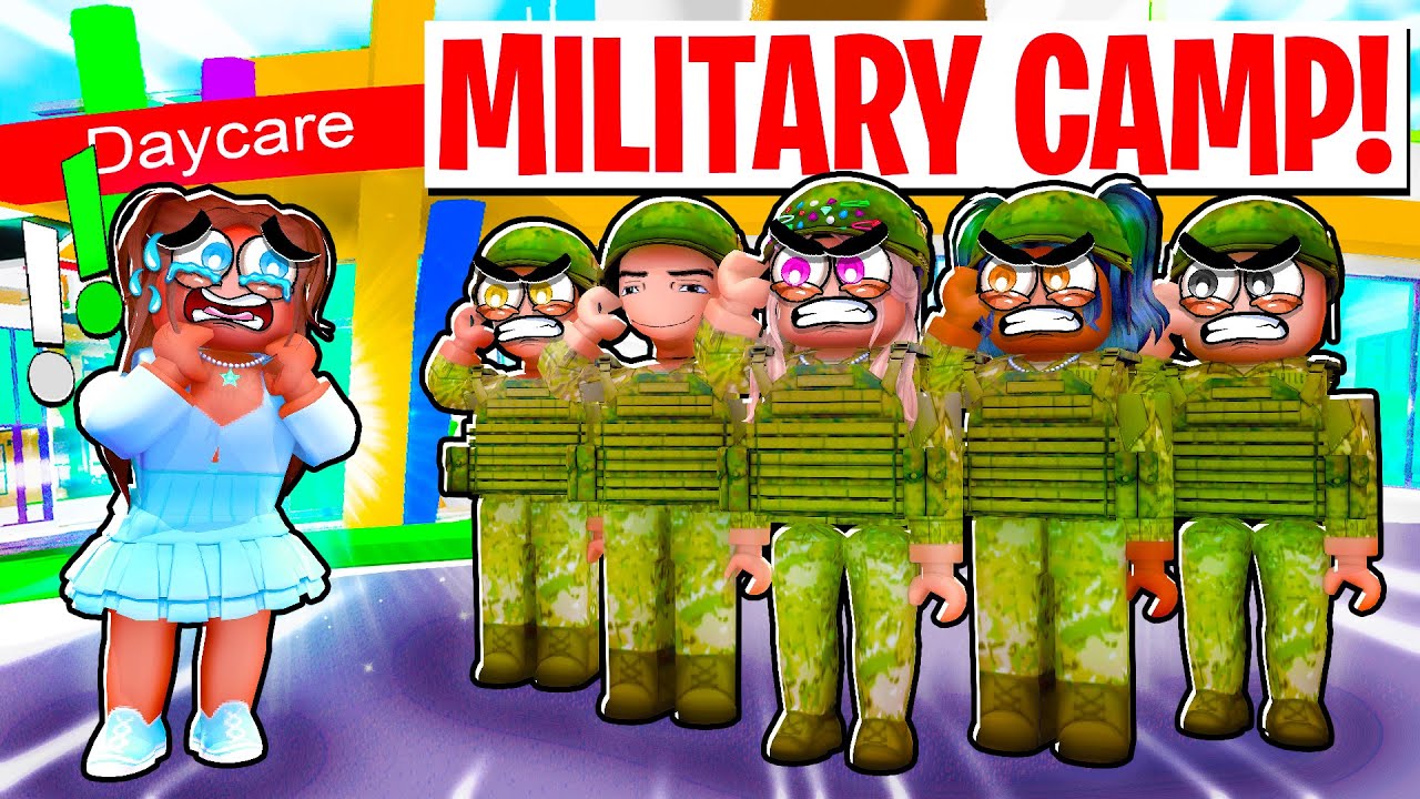 DAYCARE MILITARY CAMP |Roblox | Brookhaven 🏡RP