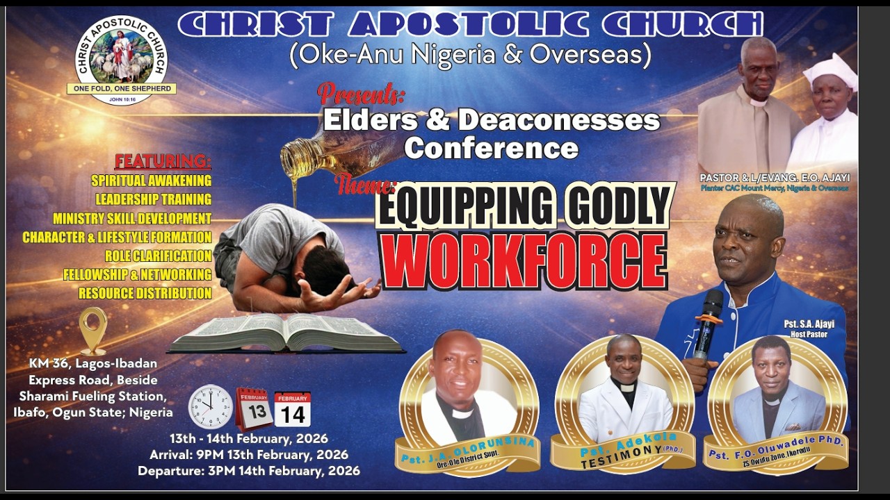 Elders & Deaconesses Conference ||  Equipping Godly Workforce