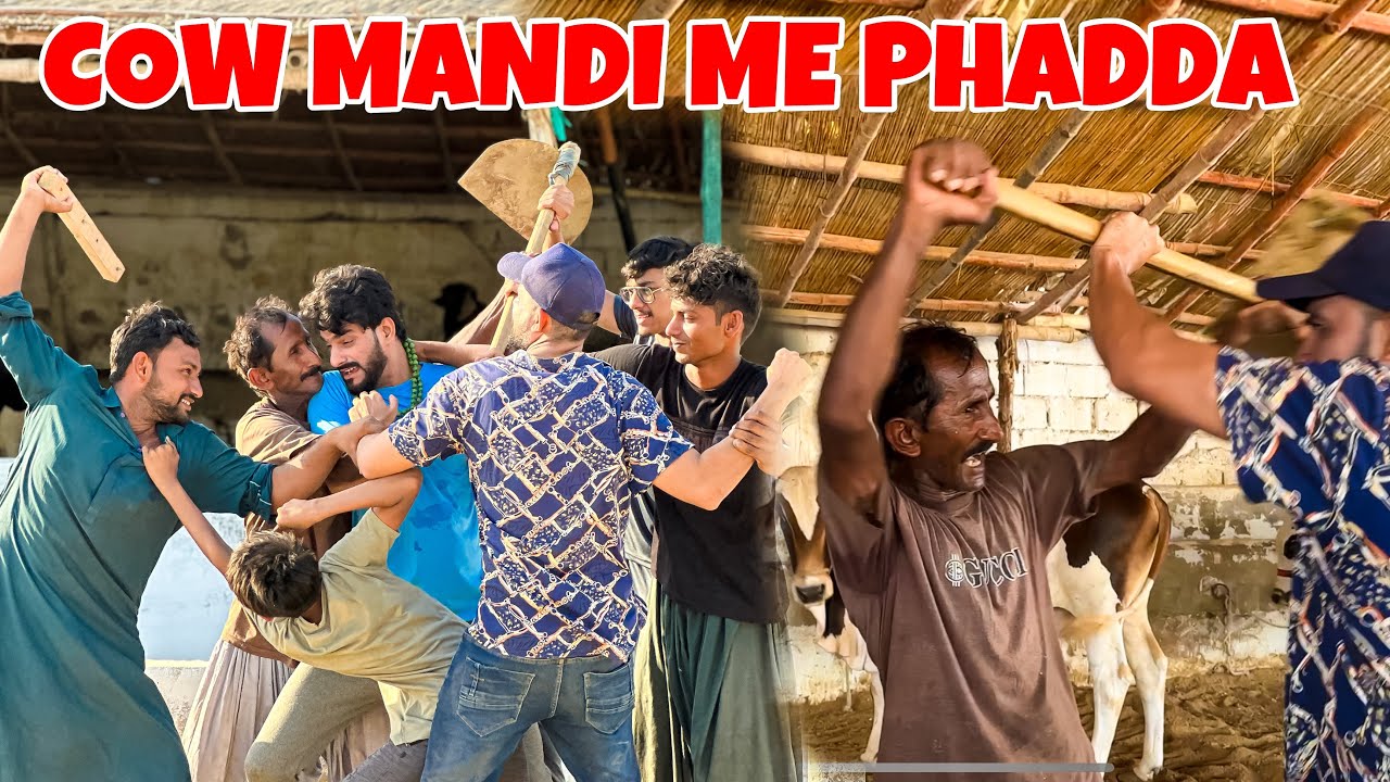 COW MANDI ME KHATARNAK PHADDA HOGAYA 🤬 | BAKRA EID VLOG | MISHKAT KHAN