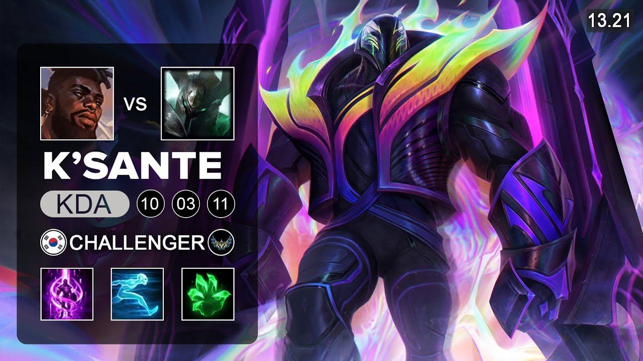 K'Sante vs Mordekaiser Top - KR Challenger - Patch 13.21 Season 13