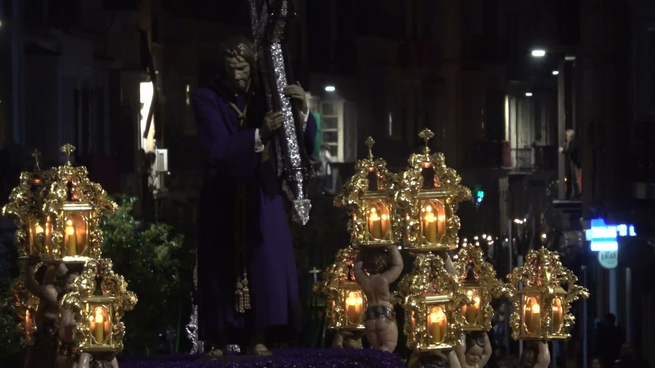 DÍAS DE PASIÓN : ARCHICOFRADÍA DE LA ESPERANZA POR LA TRIBUNA DE LOS POBRES ( MÁLAGA ) 2025