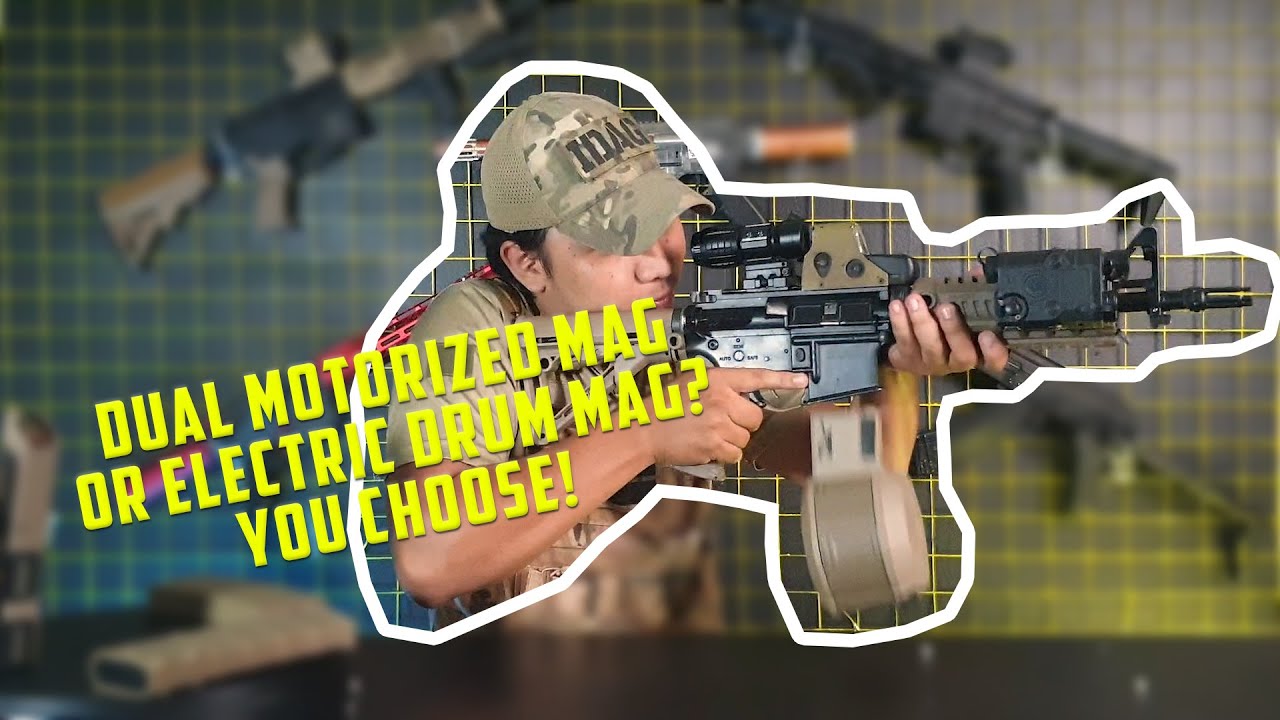 Types of Airsoft Magazine Part 2 of 2: Dual Motorized Mag and Electric Drum Mag
