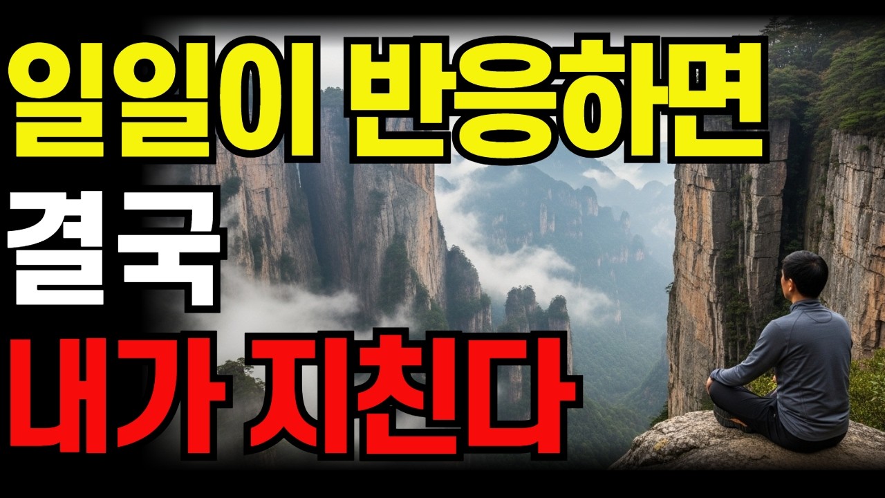 인생이 잘 풀리기 시작한 순간 | 반응을 멈췄을 때였다 #반응하지마라 #마음공부 #인생이풀리는이유 #중년의지혜 #깊은지혜 #부처님의말씀 #삶의태도