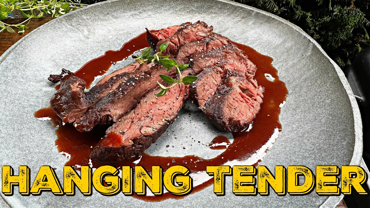 HANGING TENDER mit Portweinreduktion