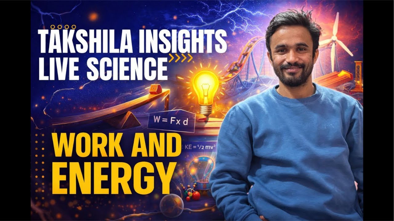 Work and Energy Class 9 | Complete Chapter Explanation | CBSE Science | Takshila Insights Live