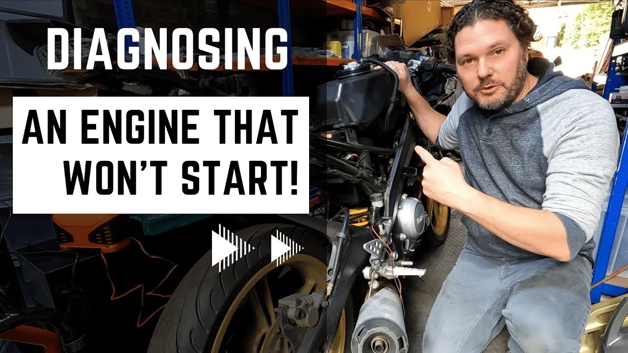 How to diagnose an engine that won't start! Fixing the wrecked Yamaha YZF R125 | Part 3