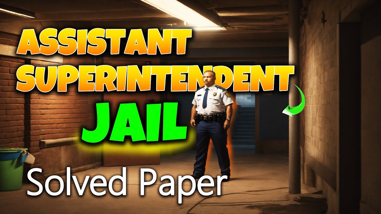 Assistant Superintendent Jail Complete Solved paper || KPSC, PPSC, FPSC, SPSC BPSC || Solved Paper||