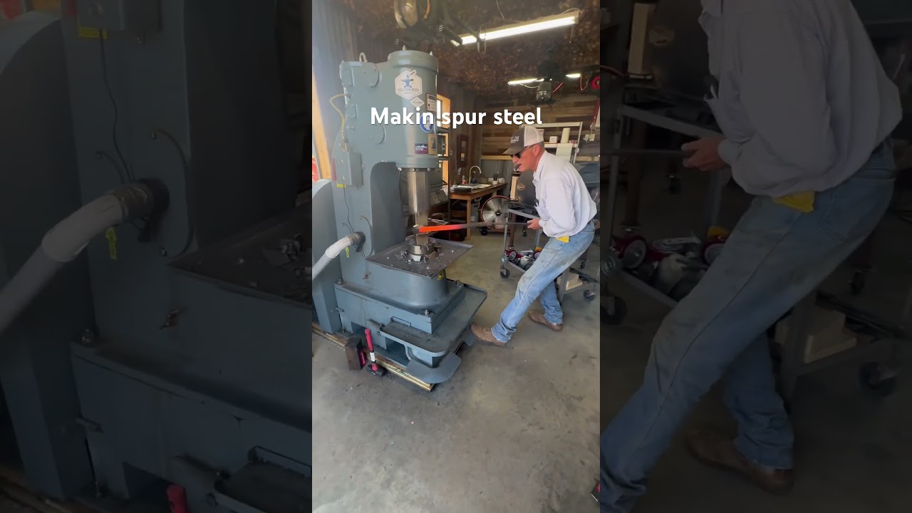 Shields Bit and Spur making spur steel. #Bladesforbrothers #thecrusaderforge #warsteel #shield91