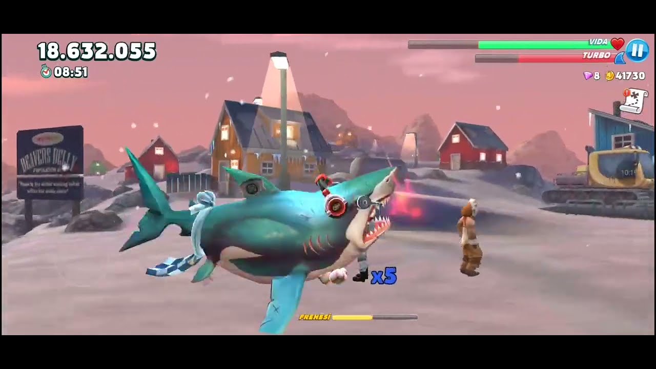 Hungry shark world - Great White Gameplay 5 (Mobile) 