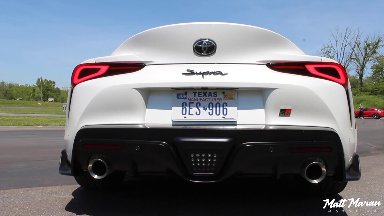 LOUD 2020 Supra Stock Exhaust Crackles and Pops!