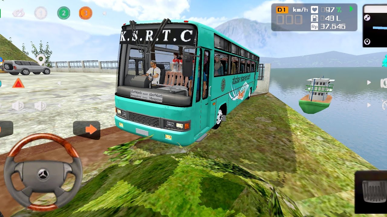 New KSRTC Real 💯 Bus Driving off Road 🛣️ Indian Highway Road map - Android gameplay 