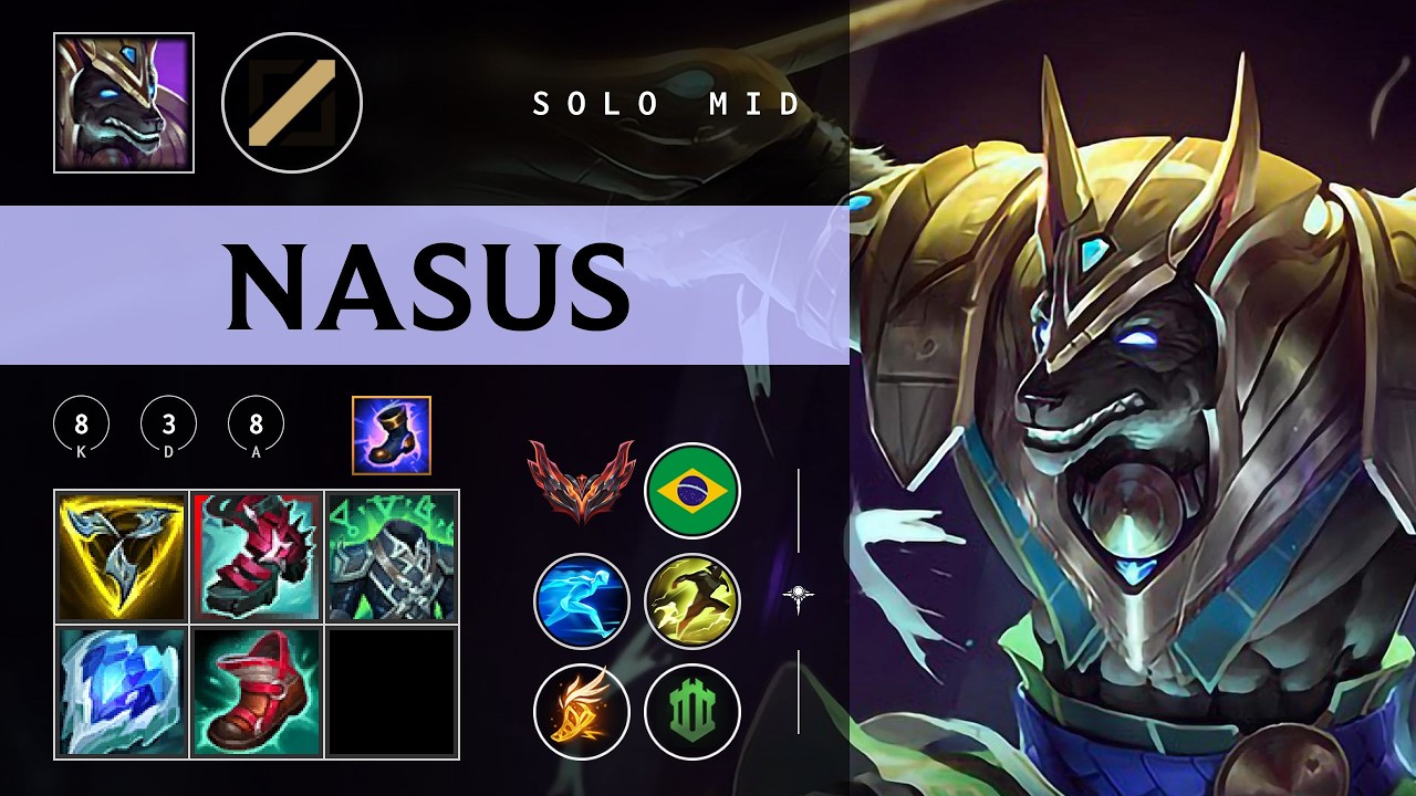 Nasus Mid vs Ryze - BR Grandmaster Patch 26.03