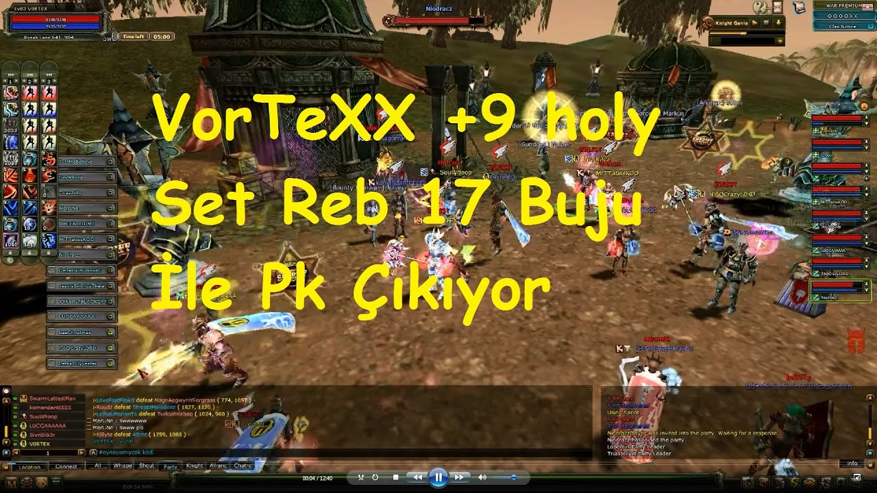 #Rosetta VorTeXX +9 Holy Set +3 Full Takı +17 reb Buju ile Pk Knight Online