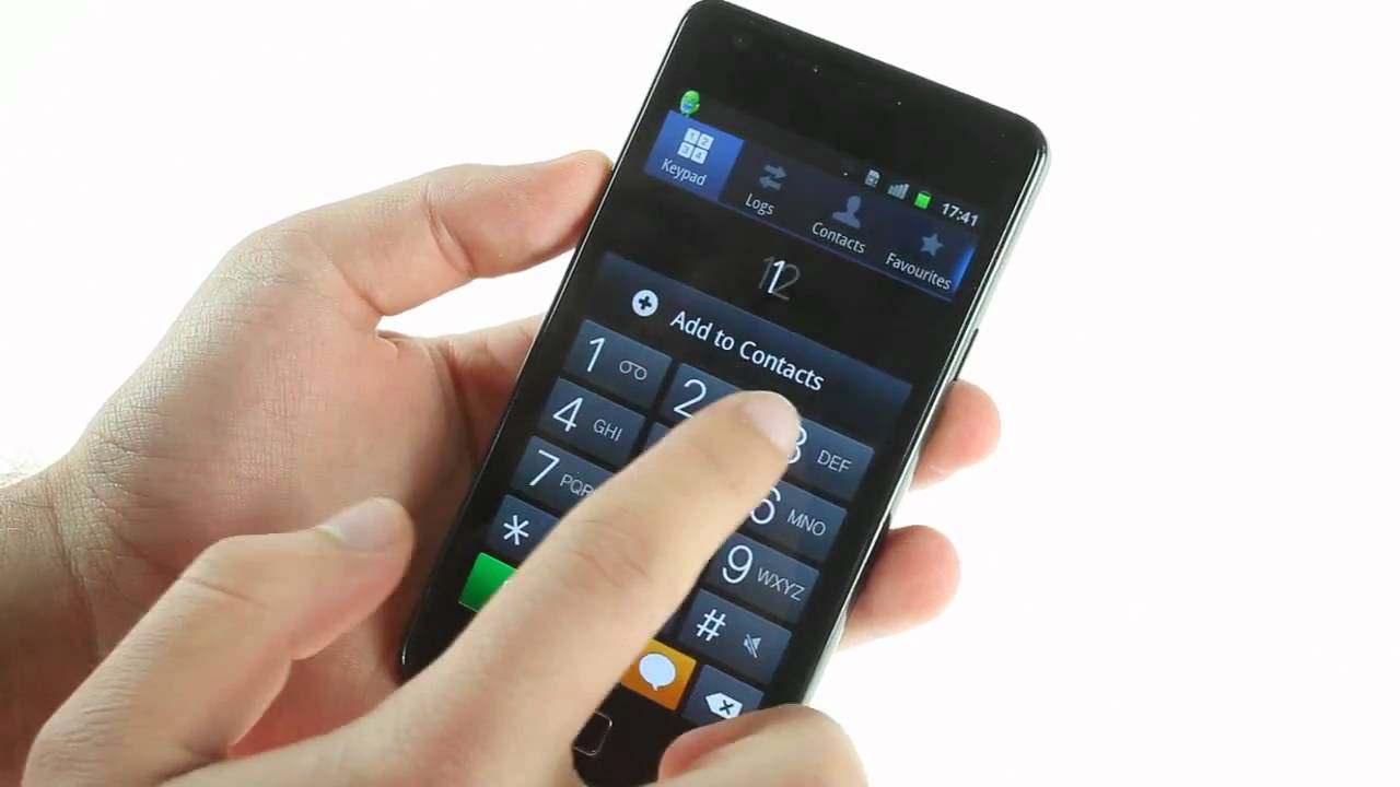 Samsung I9100 Galaxy S II user interface