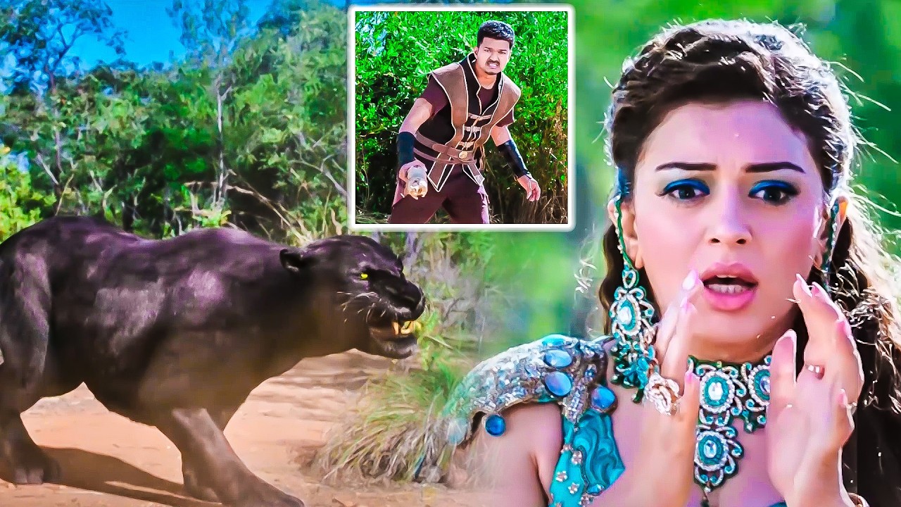Chief Minister Vijay Saving Hansika From Black Panther Telugu Movie Scene | @ManaChitraalu