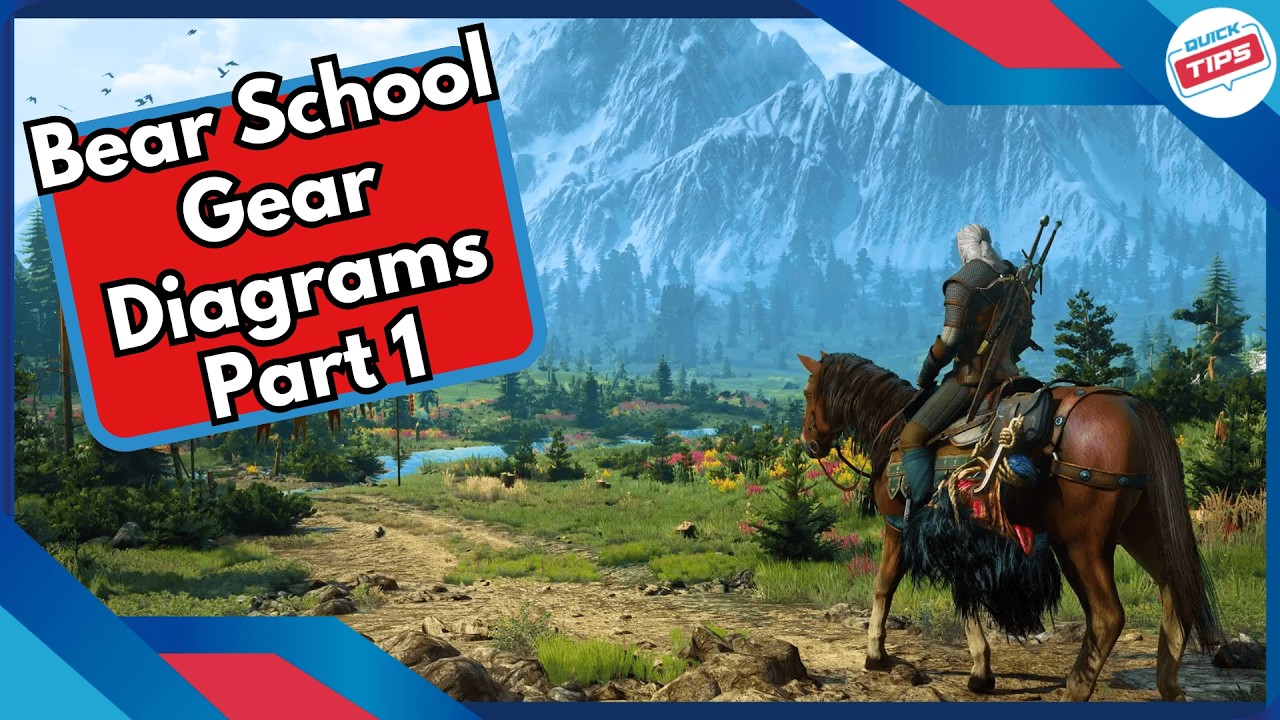 Bear School Gear Diagrams Part 1 Guide in Witcher 3