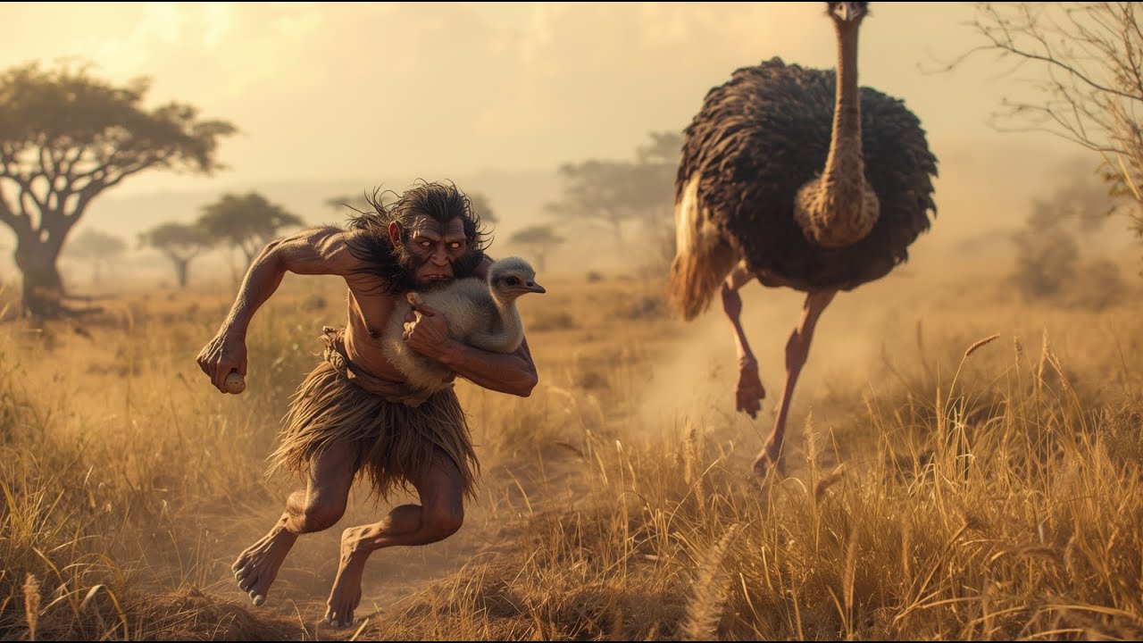 Homo habilis Meets the Giant Ostrich Ancestor 3.7 Million Years Ago