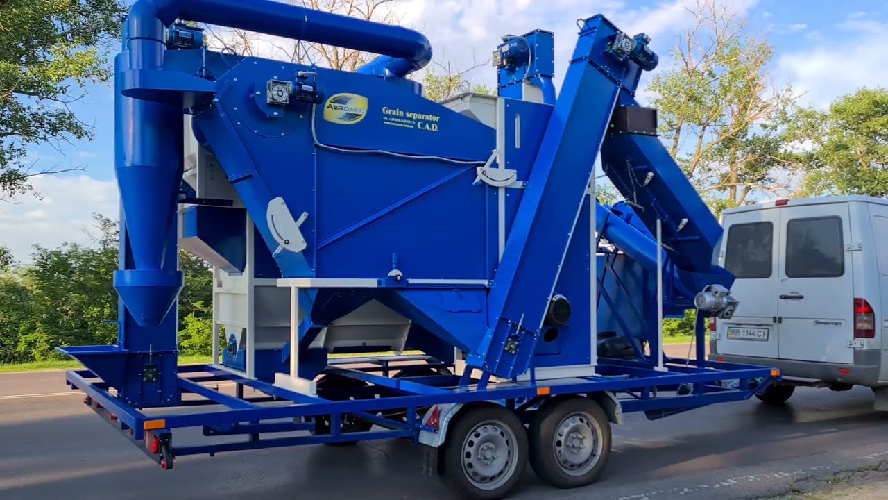 Mobile Grain Cleaning System from AEROMEH сompany