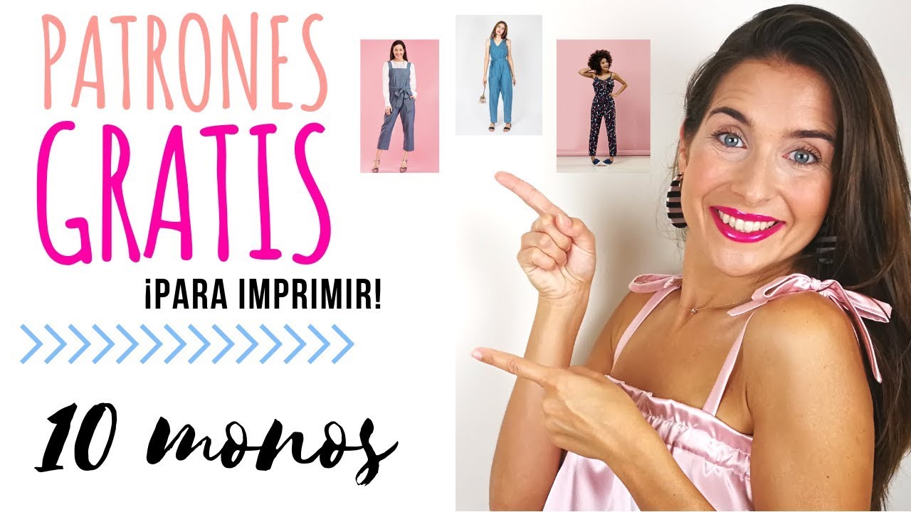 PATRONES GRATIS PARA IMPRIMIR - 10 patrones gratis para coser MONOS - ENTERIZOS - JUMPSUITS