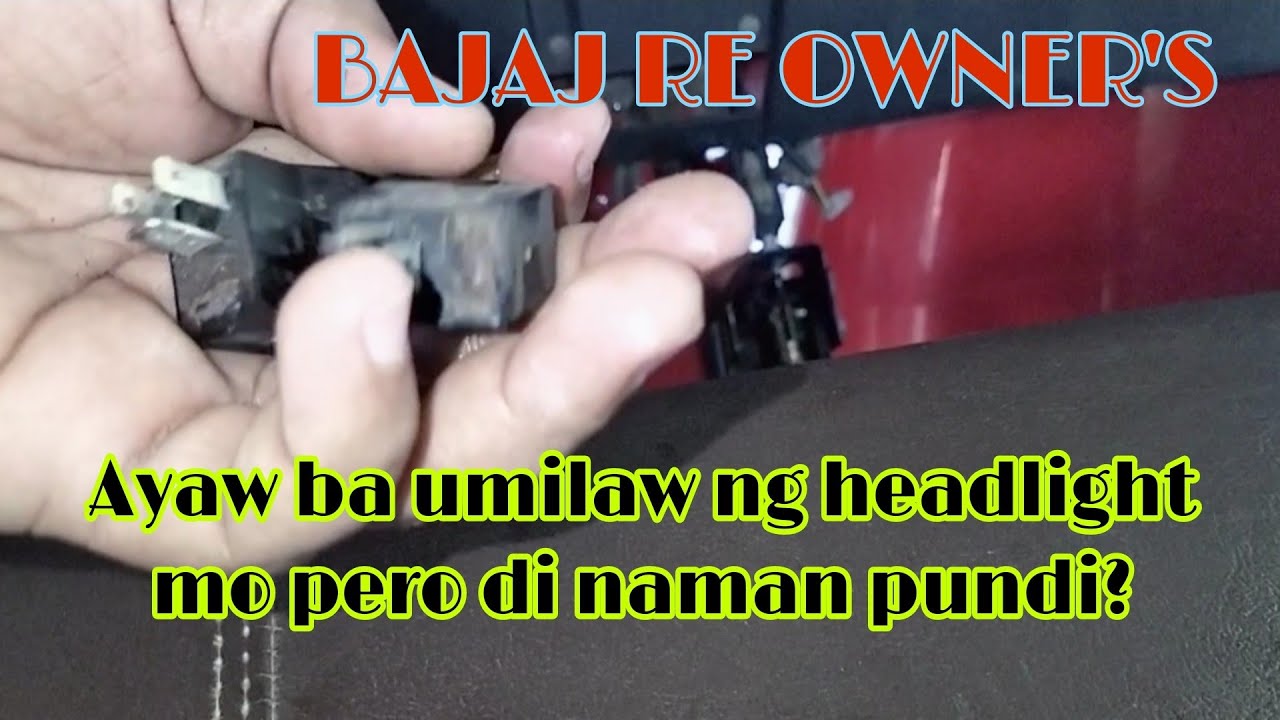 BAJAJ RE HEADLIGHT RELAY REPLACEMENT