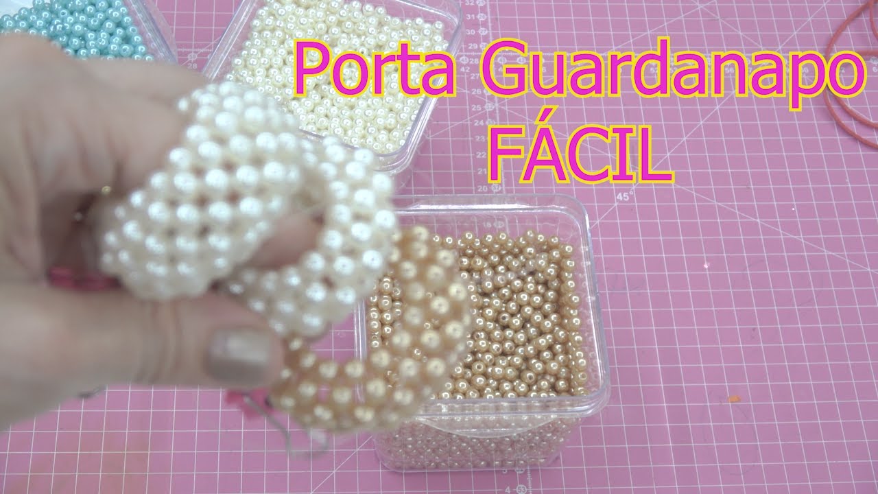 Como Fazer Porta Guardanapo De Pérolas / Pedraria