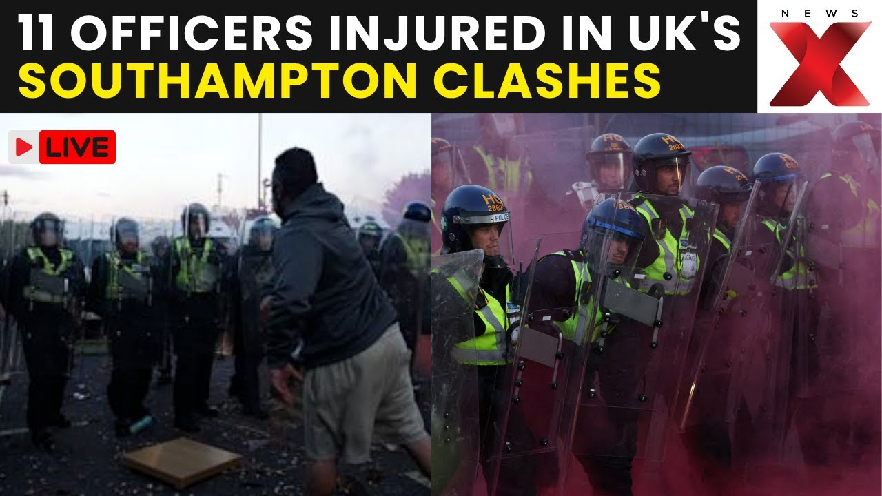 UK Riots LIVE: Hundreds Clash With Police Over Handcuffed Student Video | 11 Officers Injured