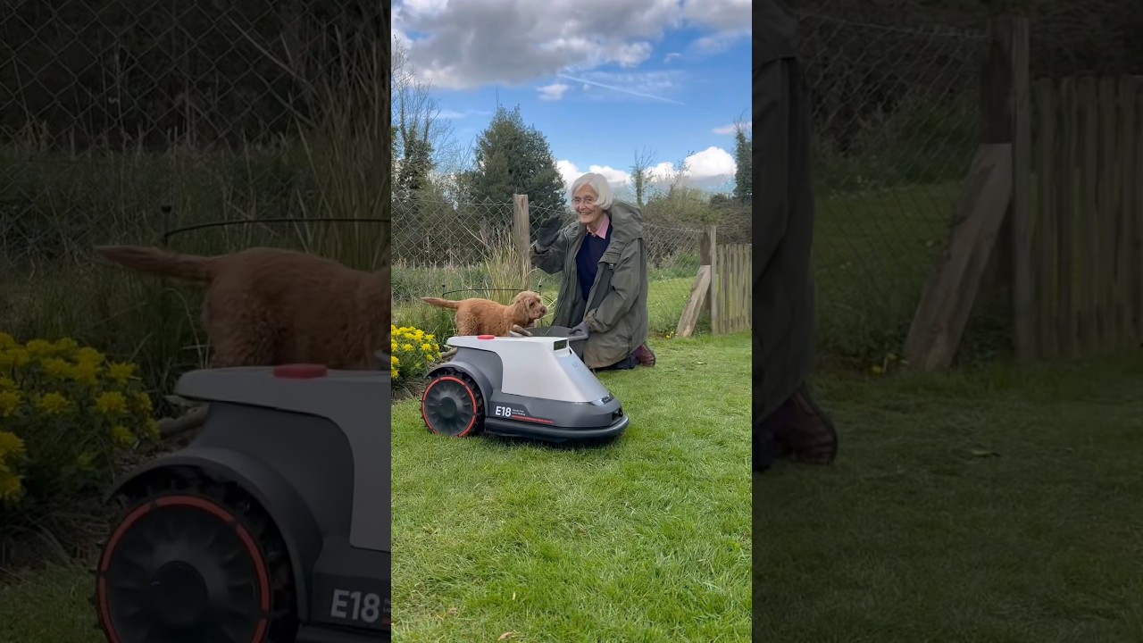 It&rsquo;s basically a robot vacuum for your lawn&hellip; 🔥 meet @eufyClean E18 #eufylawnmower, #eufye18